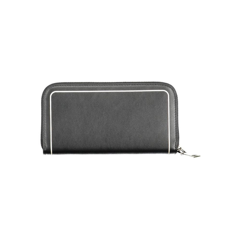 BYBLOS Black Polyethylene Wallet - Élégance et Fonctionnalité