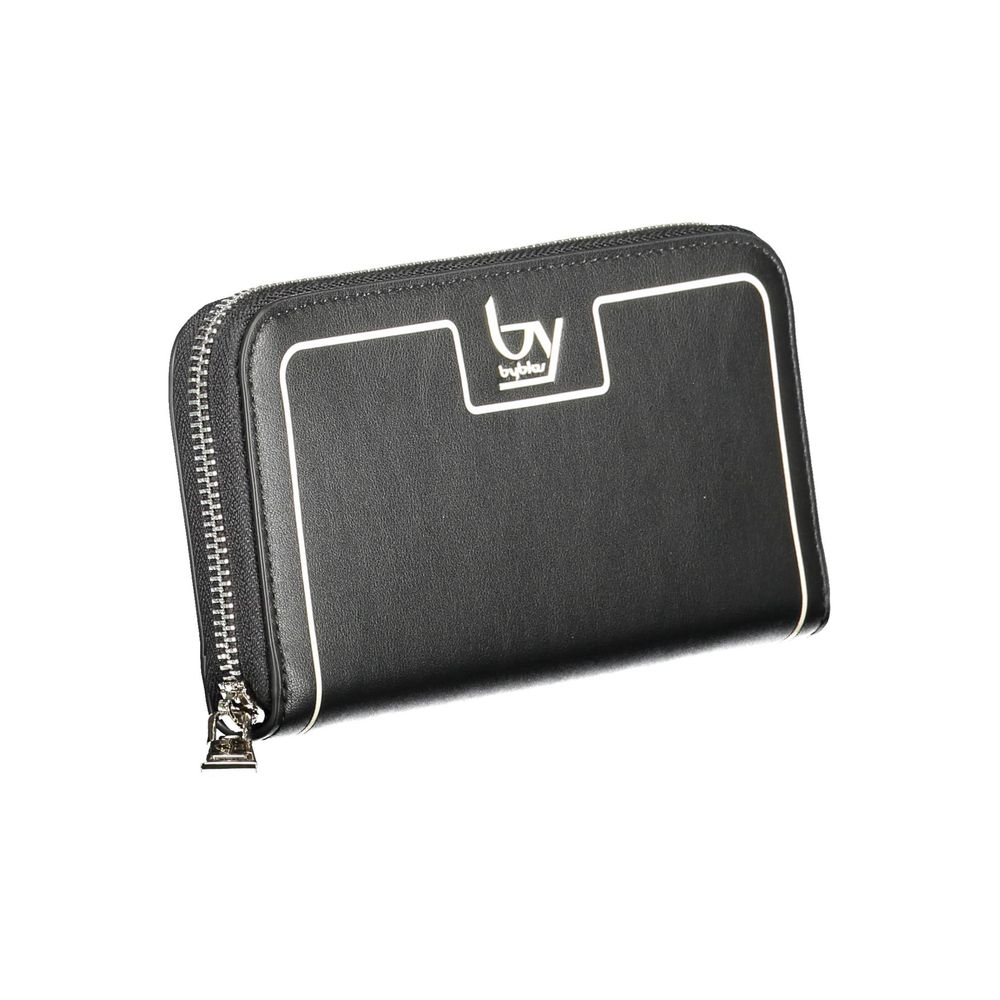 BYBLOS Black Polyethylene Wallet - Élégance et Fonctionnalité