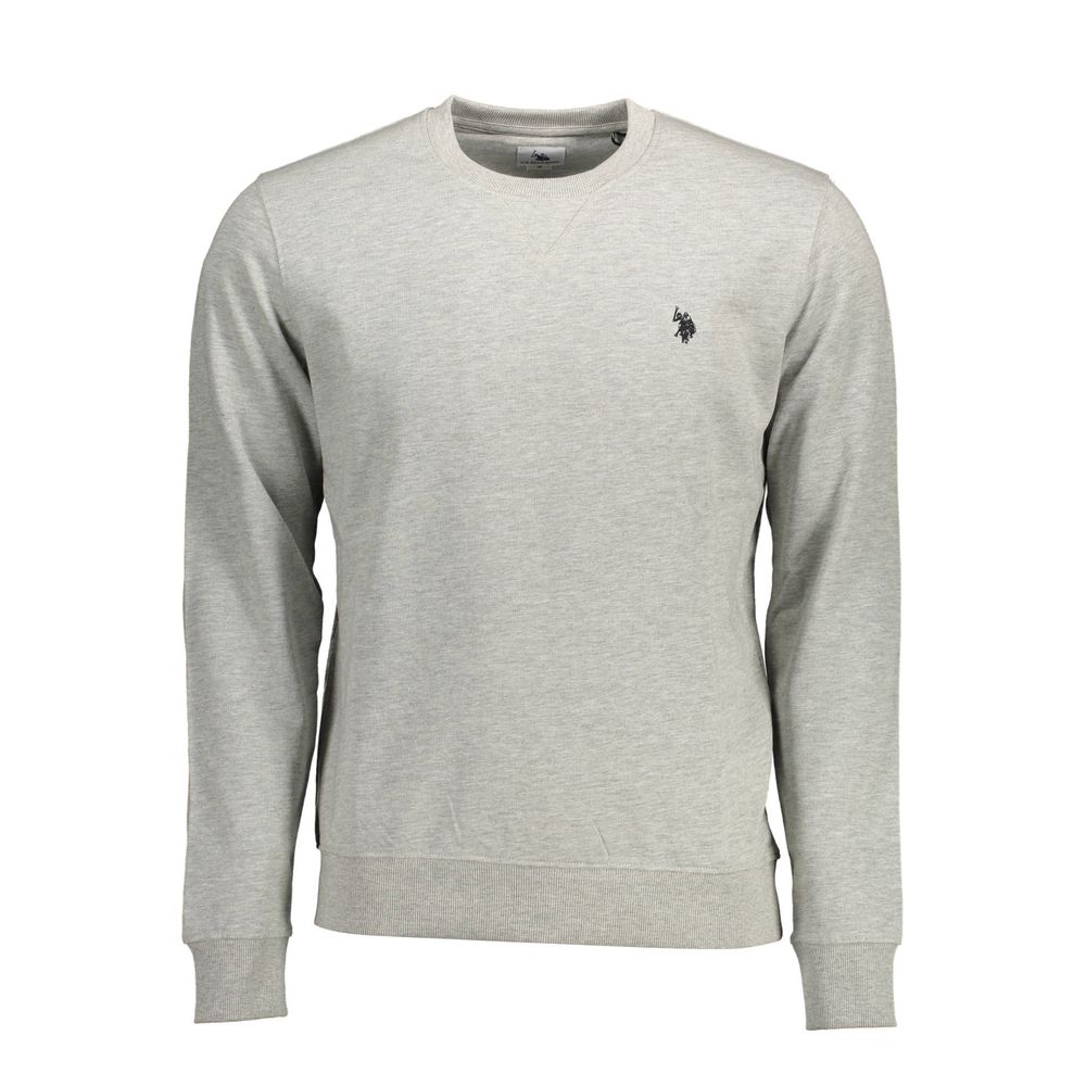 U.S. POLO ASSN. Gray Cotton Men Sweater - Stylish & Comfortable