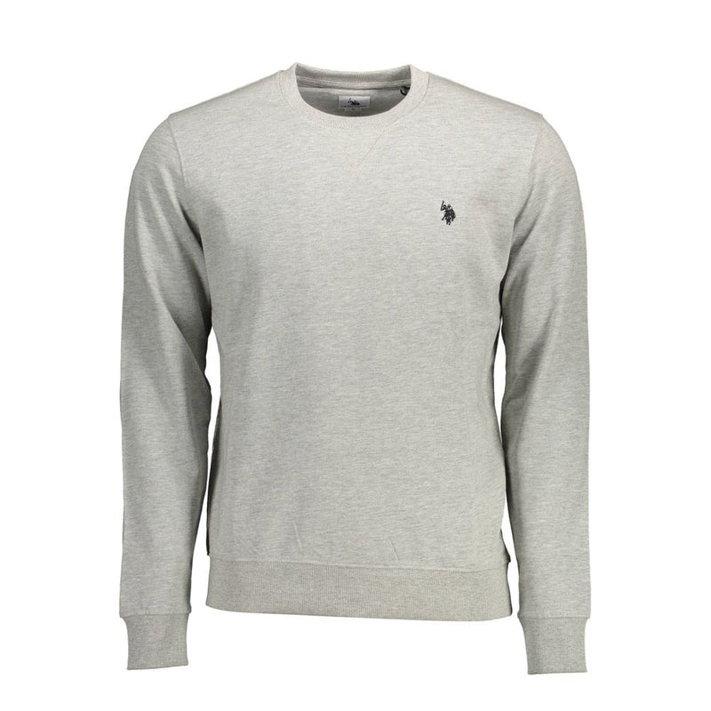 U.S. POLO ASSN. Gray Cotton Men Sweater - Stylish & Comfortable