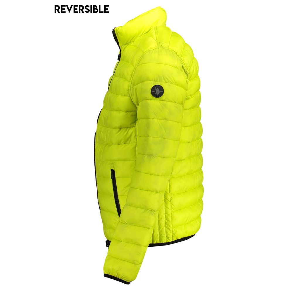 U.S. POLO ASSN. Veste en Nylon Jaune Réversible