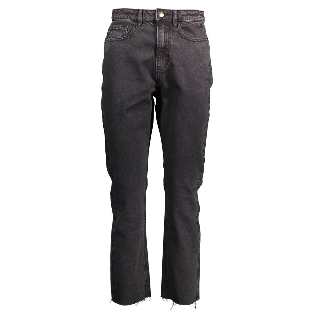 Jean en Coton Noir Desigual pour Femme - Élégant et Contemporain