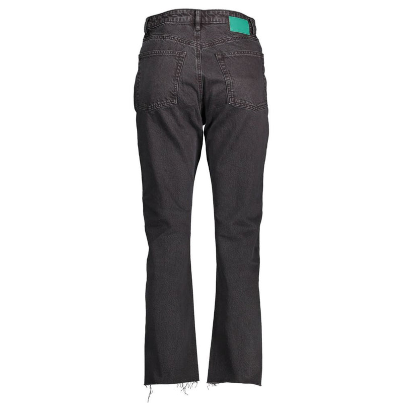 Jean en Coton Noir Desigual pour Femme - Élégant et Contemporain