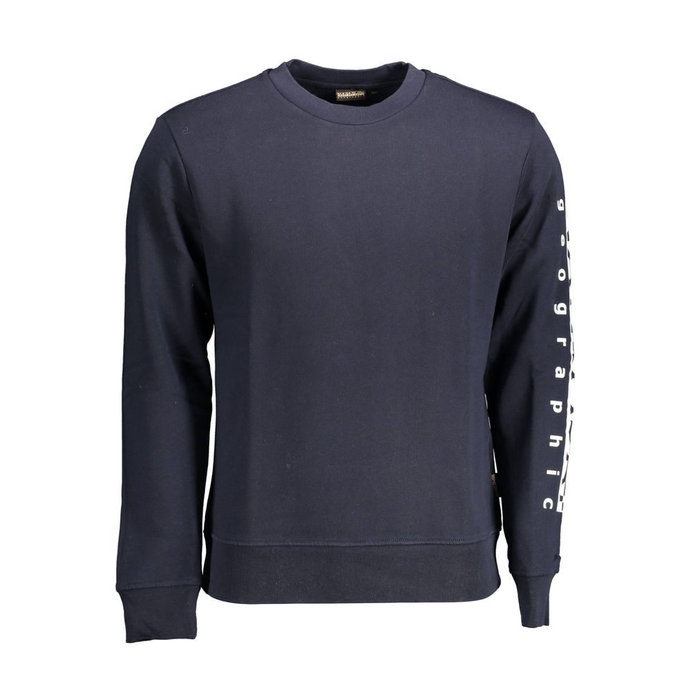 Sweatshirt Napapijri Bleu en Coton pour Hommes