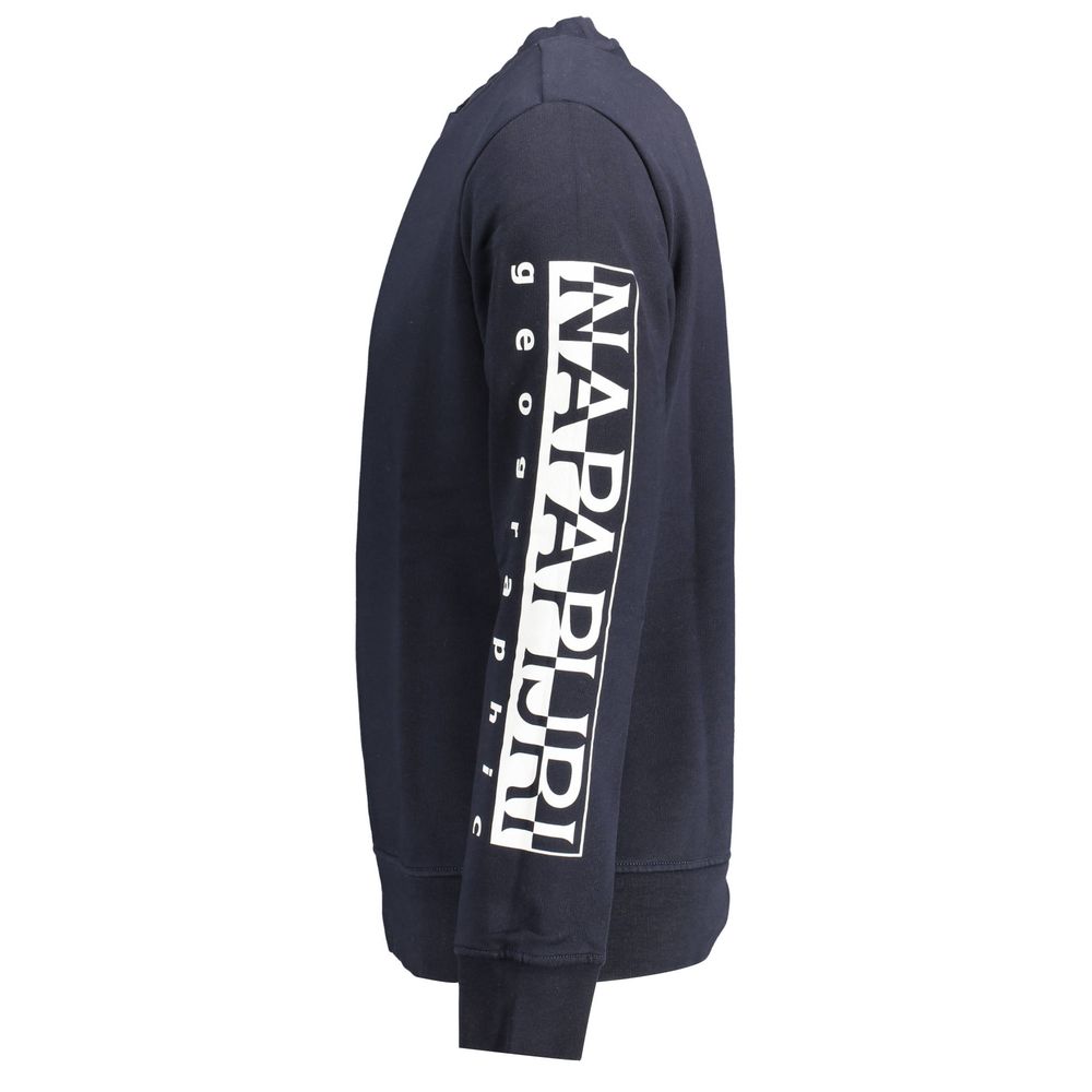 Sweatshirt Napapijri Bleu en Coton pour Hommes