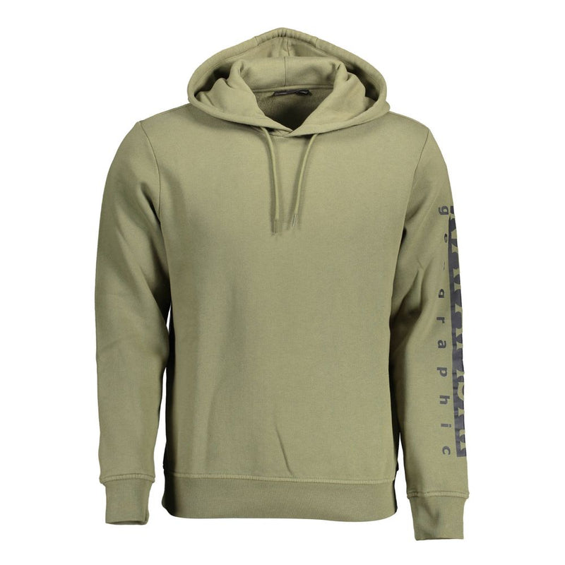 Napapijri Green Cotton Men Sweater - Casual Sophistication