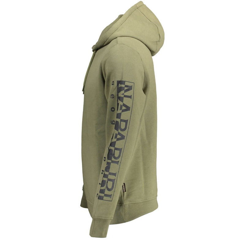 Napapijri Green Cotton Men Sweater - Casual Sophistication