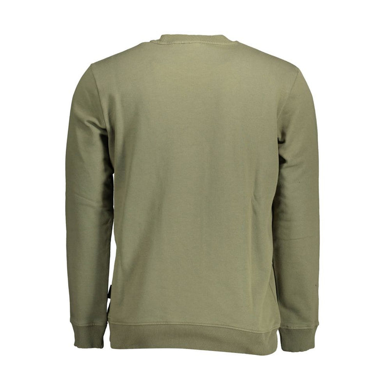 Napapijri Green Cotton Men Sweater - Sustainable Style
