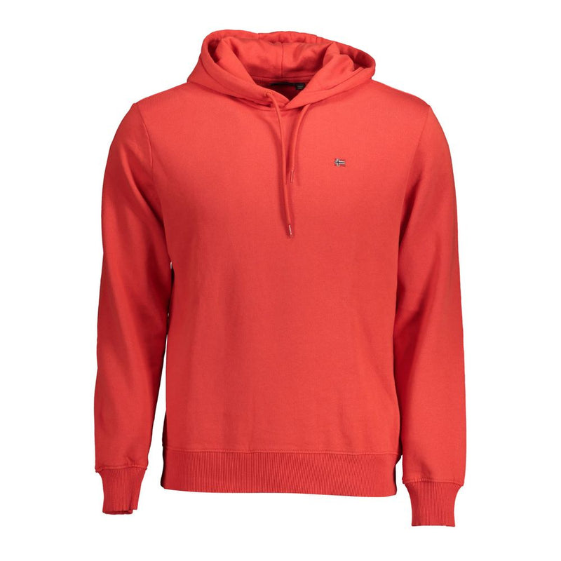 Napapijri Red Cotton Men Sweater - Eco-Friendly Fashion