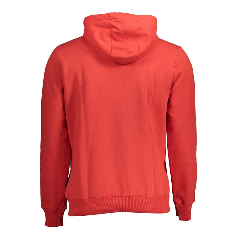 Napapijri Red Cotton Men Sweater - Eco-Friendly Fashion