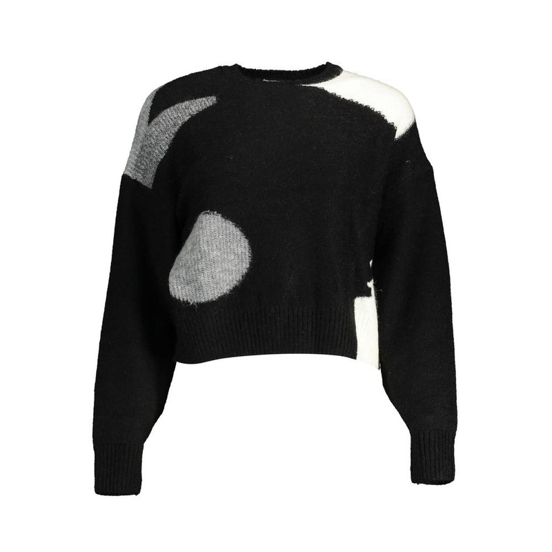 Desigual Pull Noir en Polyester - Élégant et Confortable