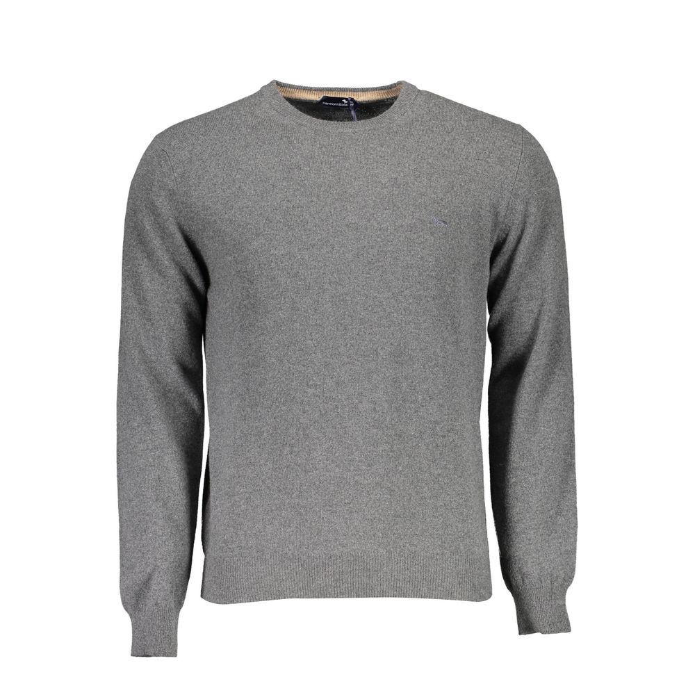 Harmont & Blaine Gray Wool Sweater - Élégance et Confort