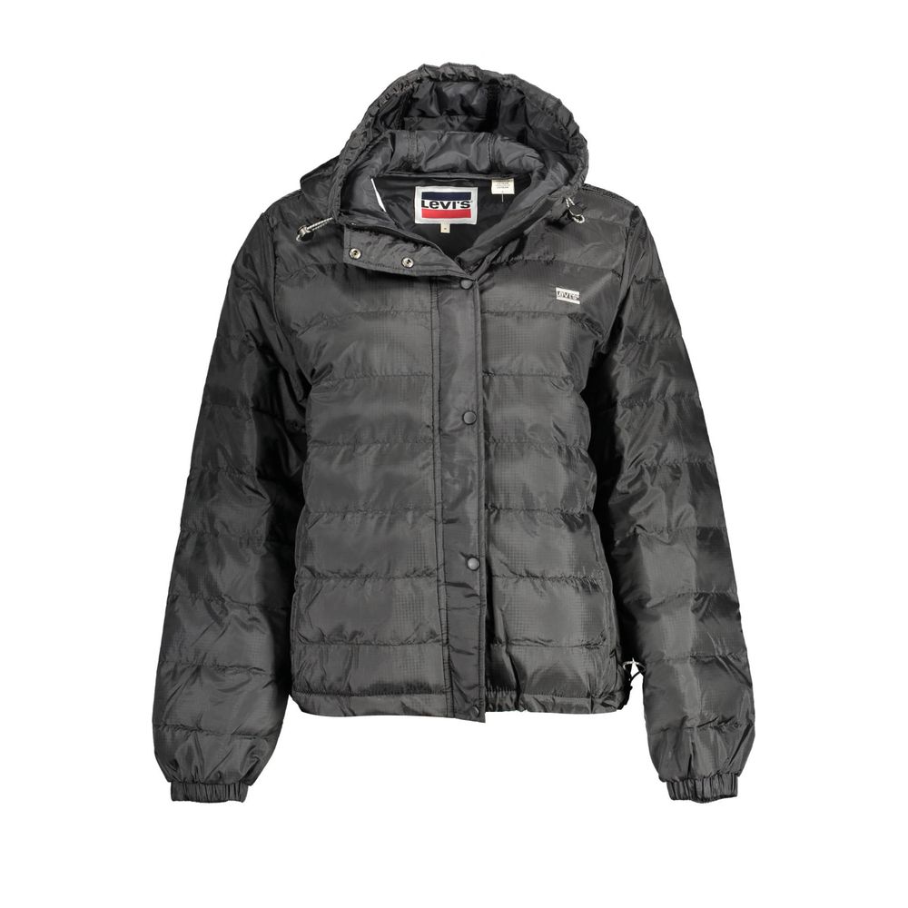 Levi's Veste Noire en Polyester avec Capuche pour Femmes