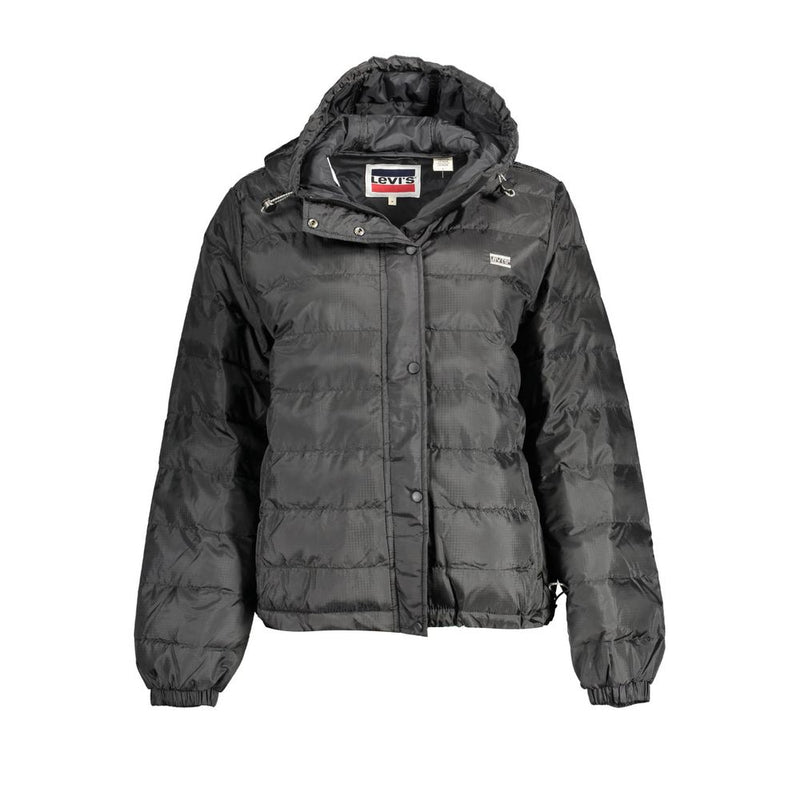 Levi's Veste Noire en Polyester avec Capuche pour Femmes