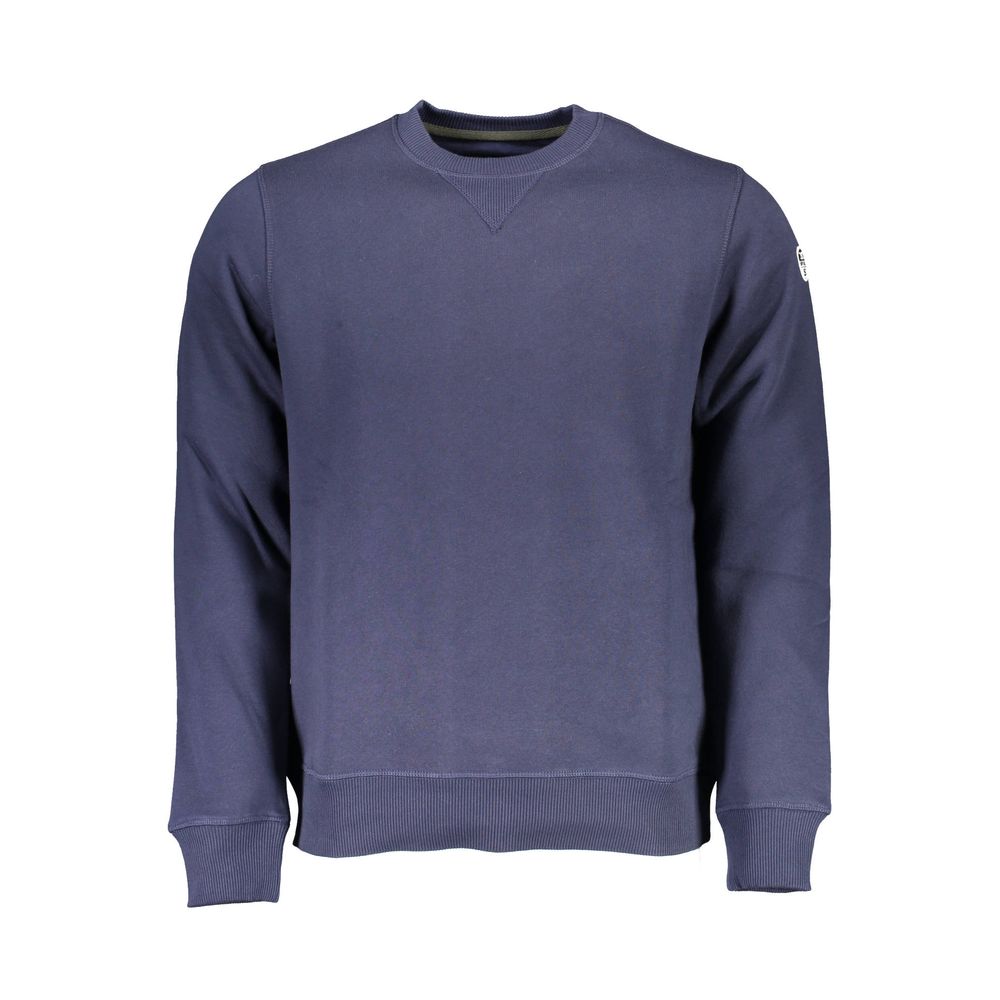 North Sails Blue Cotton Men Sweater - Stylish Comfort