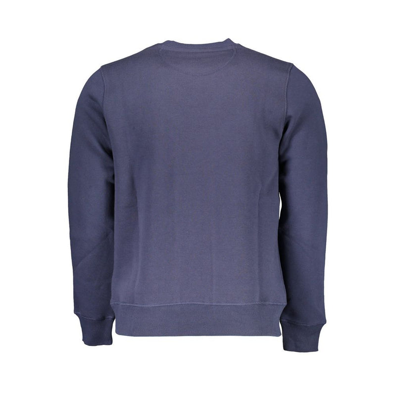 North Sails Blue Cotton Men Sweater - Stylish Comfort