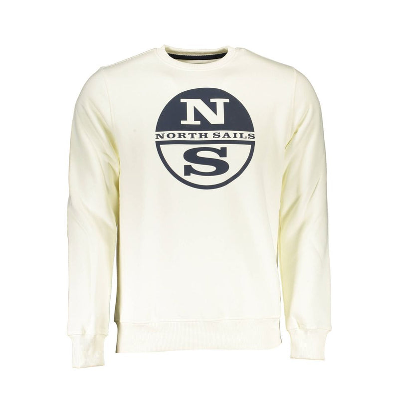North Sails Witte Katoenen Heren Sweater