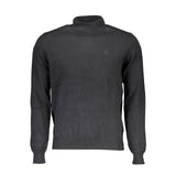 North Sails Black Cotton Sweater - Turtleneck Style