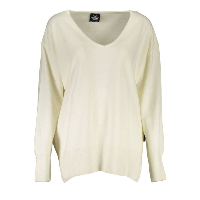North Sails White Wool Sweater - Stylish & Sustainable
