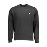 U.S. POLO ASSN. Black Cotton Men Sweater - Timeless Style
