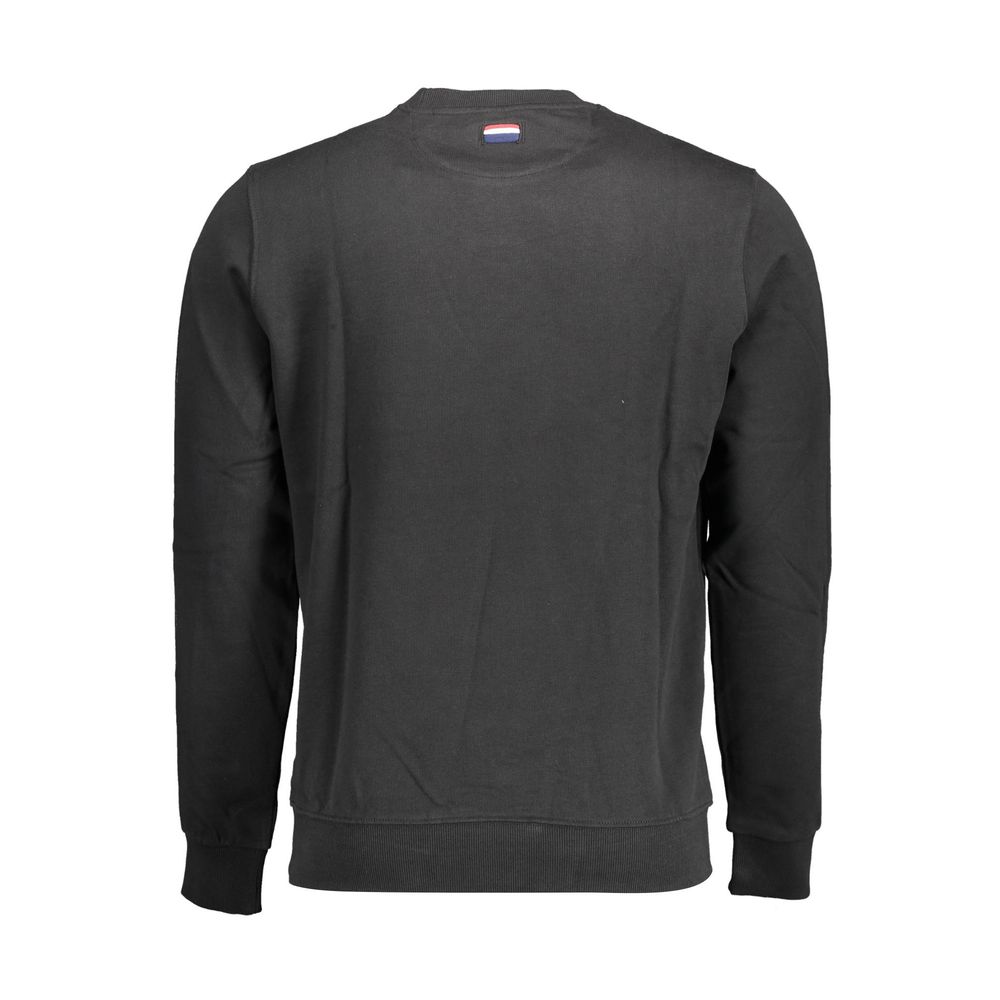 U.S. POLO ASSN. Black Cotton Men Sweater - Timeless Style