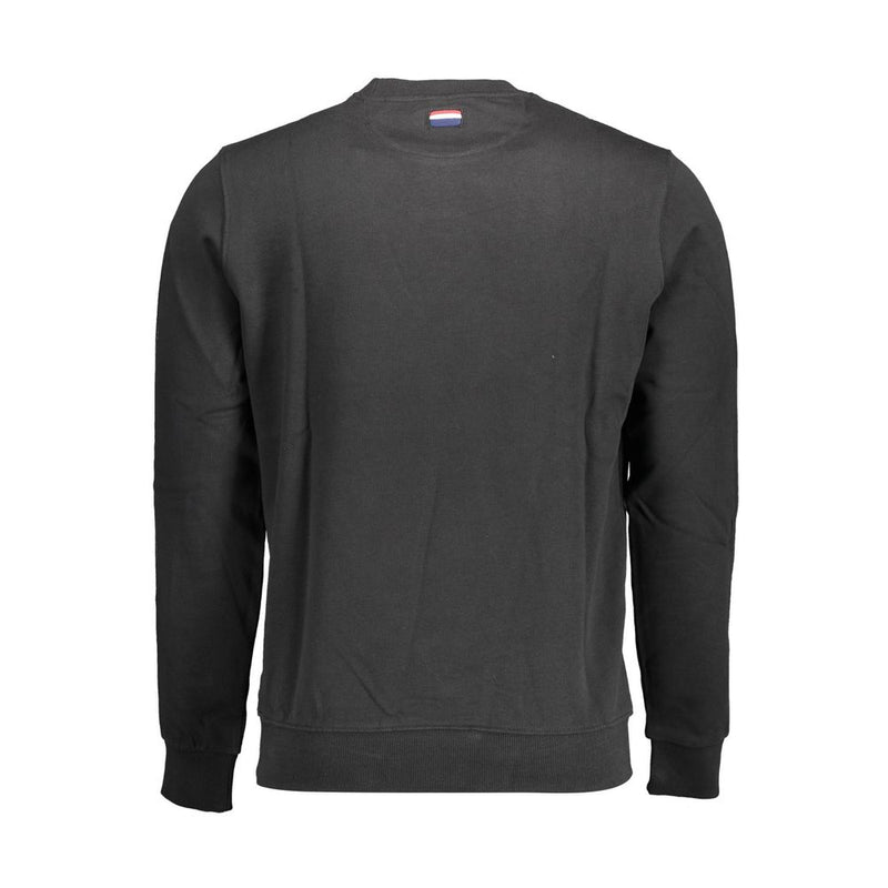 U.S. POLO ASSN. Black Cotton Men Sweater - Timeless Style