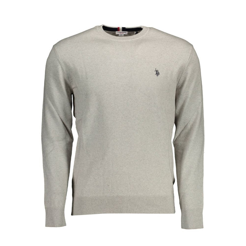 U.S. POLO ASSN. Gray Cotton Sweater - Comfortable & Stylish