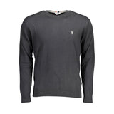 U.S. POLO ASSN. Black Cotton Sweater - Casual Elegance
