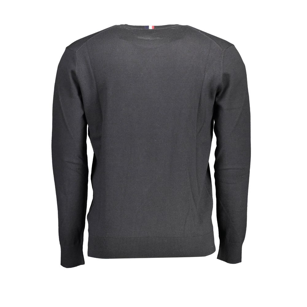 U.S. POLO ASSN. Black Cotton Sweater - Casual Elegance