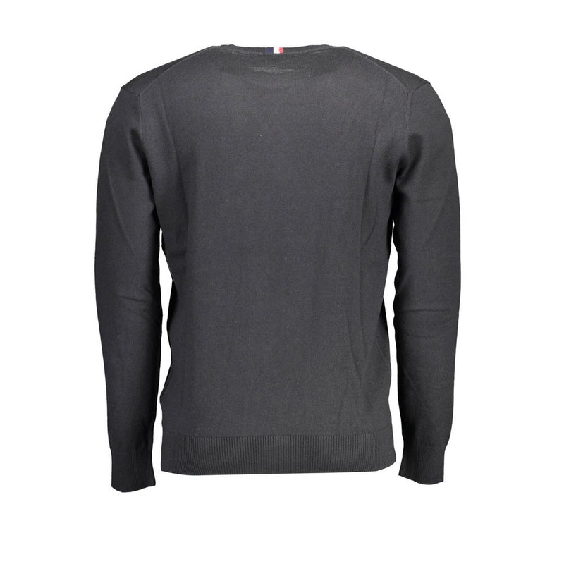 U.S. POLO ASSN. Black Cotton Sweater - Casual Elegance