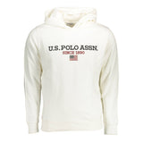 U.S. POLO ASSN. Sweatshirt à Capuche en Coton Blanc pour Homme