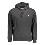 U.S. POLO ASSN. Black Cotton Men Sweater with Hood