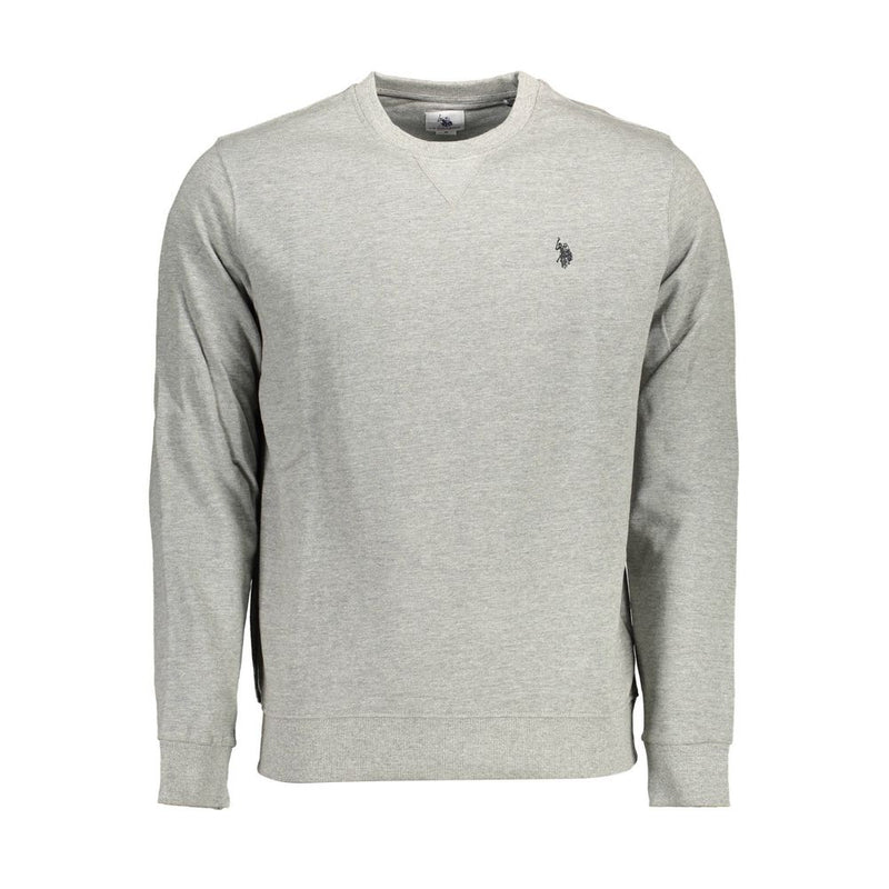 US POLO ASSN. Grijze katoenen herensweater