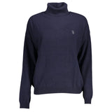 U.S. POLO ASSN. Blue Wool Sweater - Elegant Turtleneck Style
