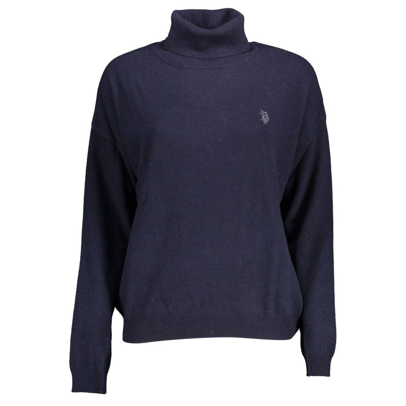 U.S. POLO ASSN. Blue Wool Sweater - Elegant Turtleneck Style