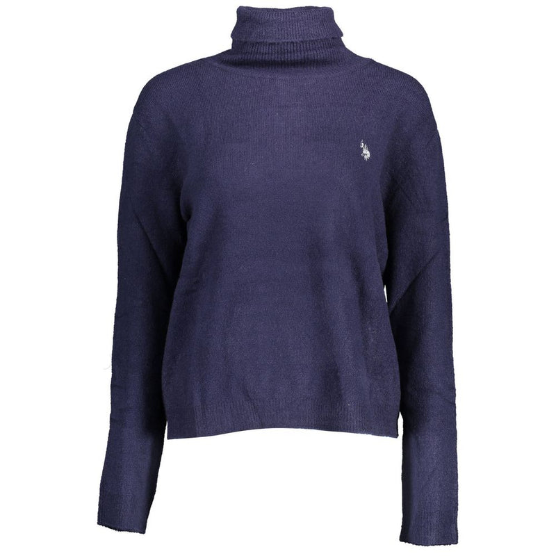 U.S. POLO ASSN. Blue Nylon Sweater - Perfect Blend of Style and Comfort