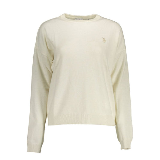 US POLO ASSN. Witte wollen trui