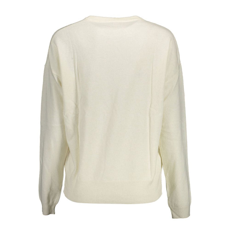 U.S. POLO ASSN. White Wool Sweater - Stylish Comfort for Women