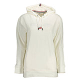 U.S. POLO ASSN. Hoodie Femme Blanc en Coton avec Poches