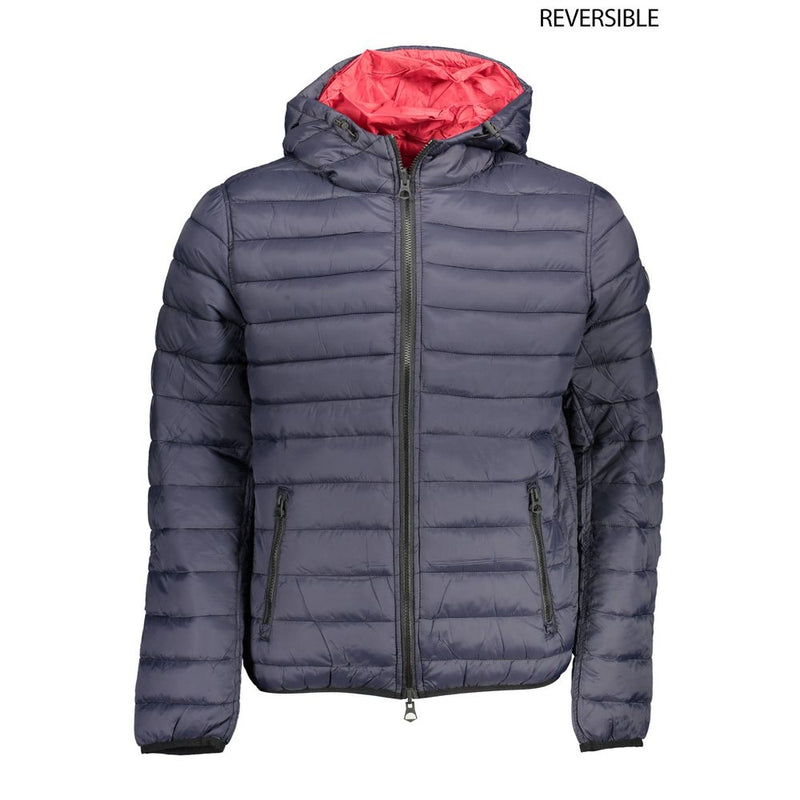 U.S. POLO ASSN. Veste réversible en nylon bleu et rouge