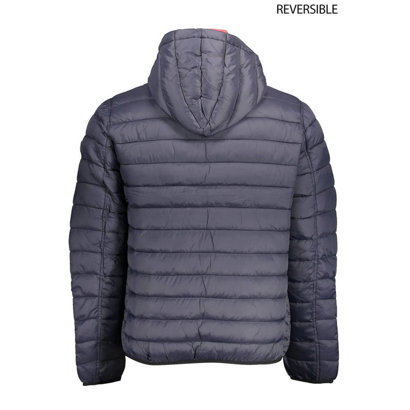 U.S. POLO ASSN. Veste réversible en nylon bleu et rouge