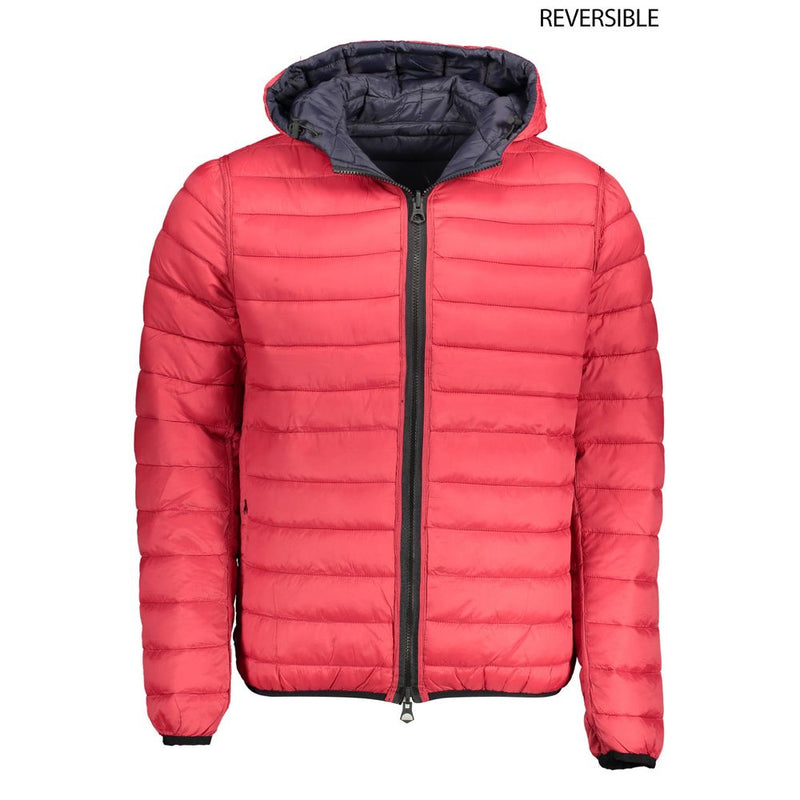 U.S. POLO ASSN. Veste réversible en nylon bleu et rouge