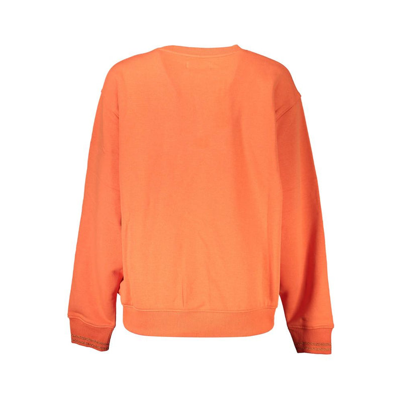 Desigual Orange Cotton Women Sweater - Unleash Your Style