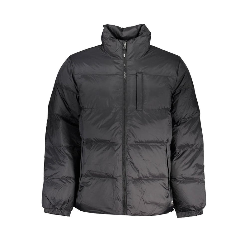 Vans Black Polyester Men Jacket - Urban Style and Comfort