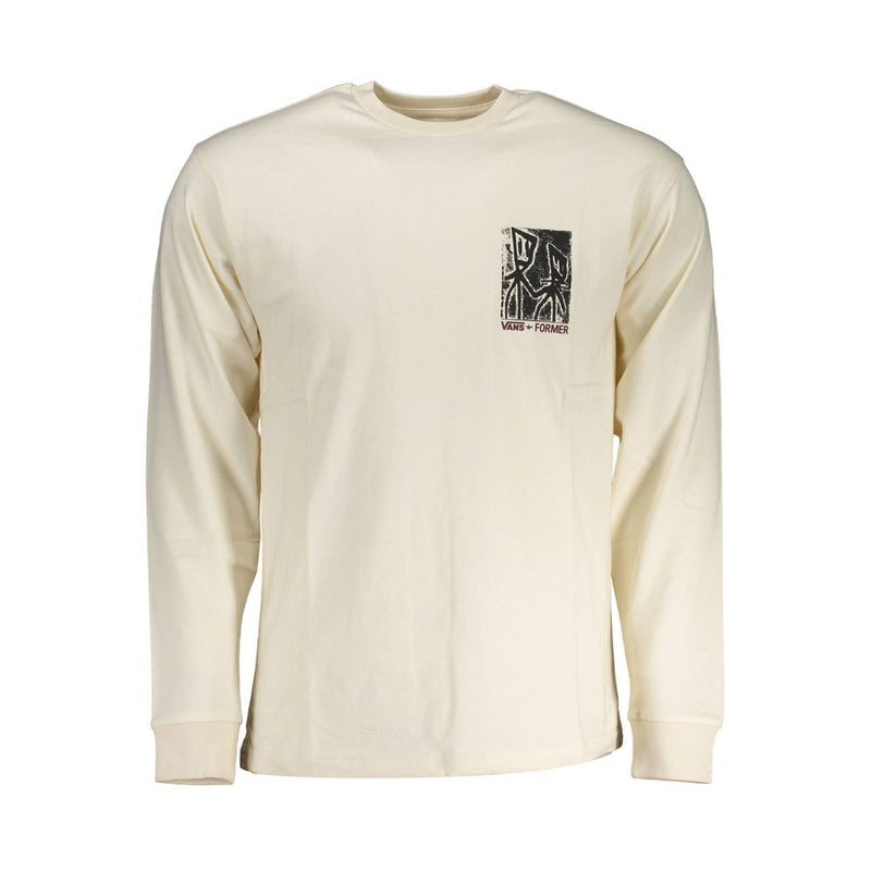 T-Shirt en Coton Blanc Vans - Manches Longues