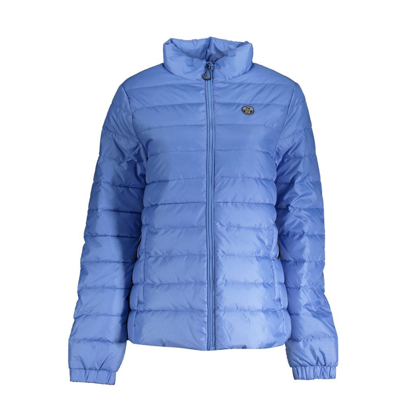 North Sails Blue Polyester Jacket - Chic & Water Resistant