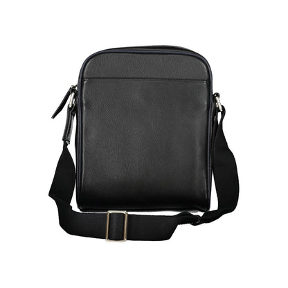 Sac à bandoulière en cuir noir La Martina