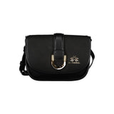 La Martina Black Polyethylene Handbag - Stylish & Functional