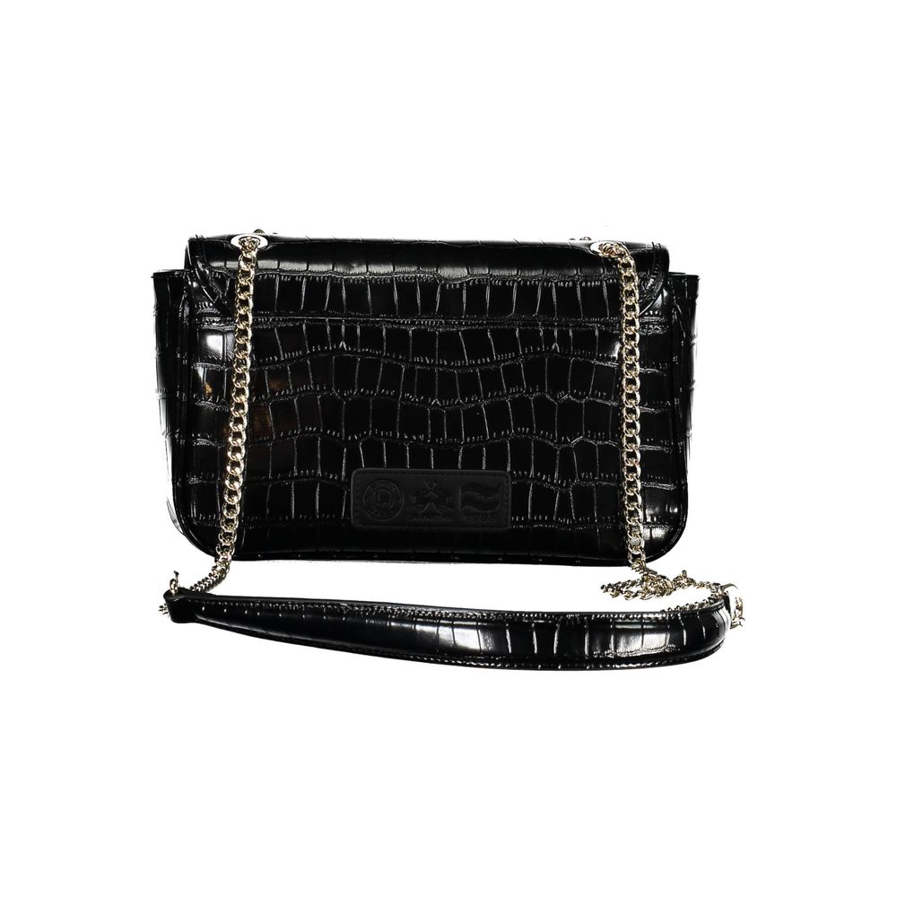 La Martina Black Polyethylene Handbag - Stylish & Functional