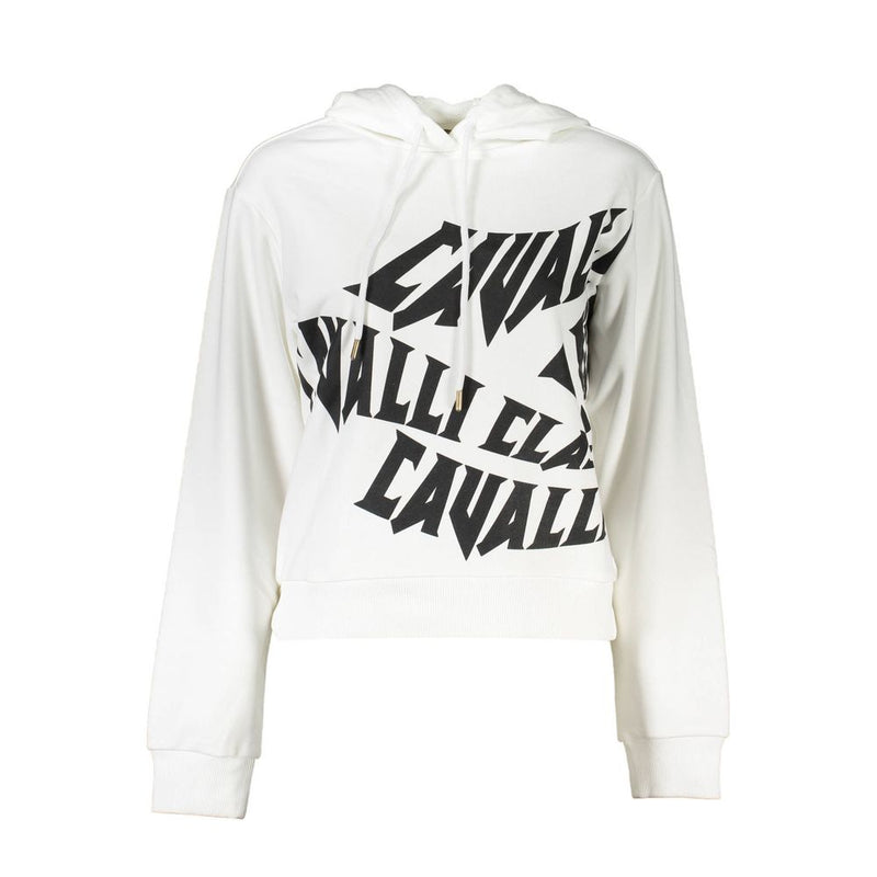 Cavalli Class White Cotton Women Sweater - Comfortable & Chic